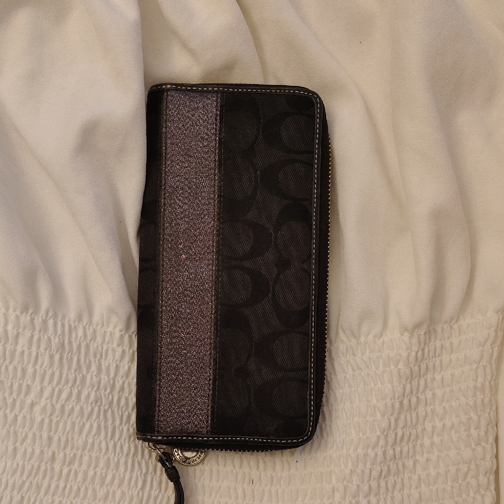 Coach Black and Gray Wallet